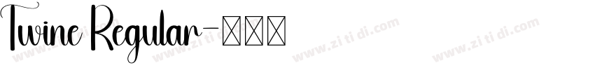 Twine Regular字体转换